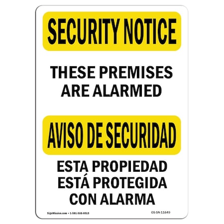 OSHA SECURITY NOTICE, 18 Height, 24 Width, Decal